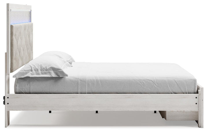 Altyra King Upholstered Storage Bed - White (5)