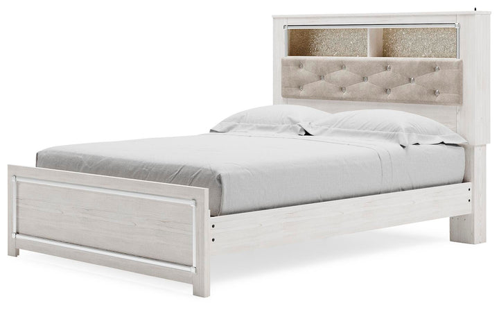 Altyra Queen Panel Bookcase Bed - White (4)
