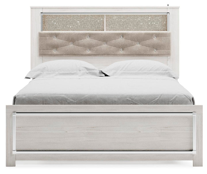 Altyra Queen Panel Bookcase Bed - White (3)