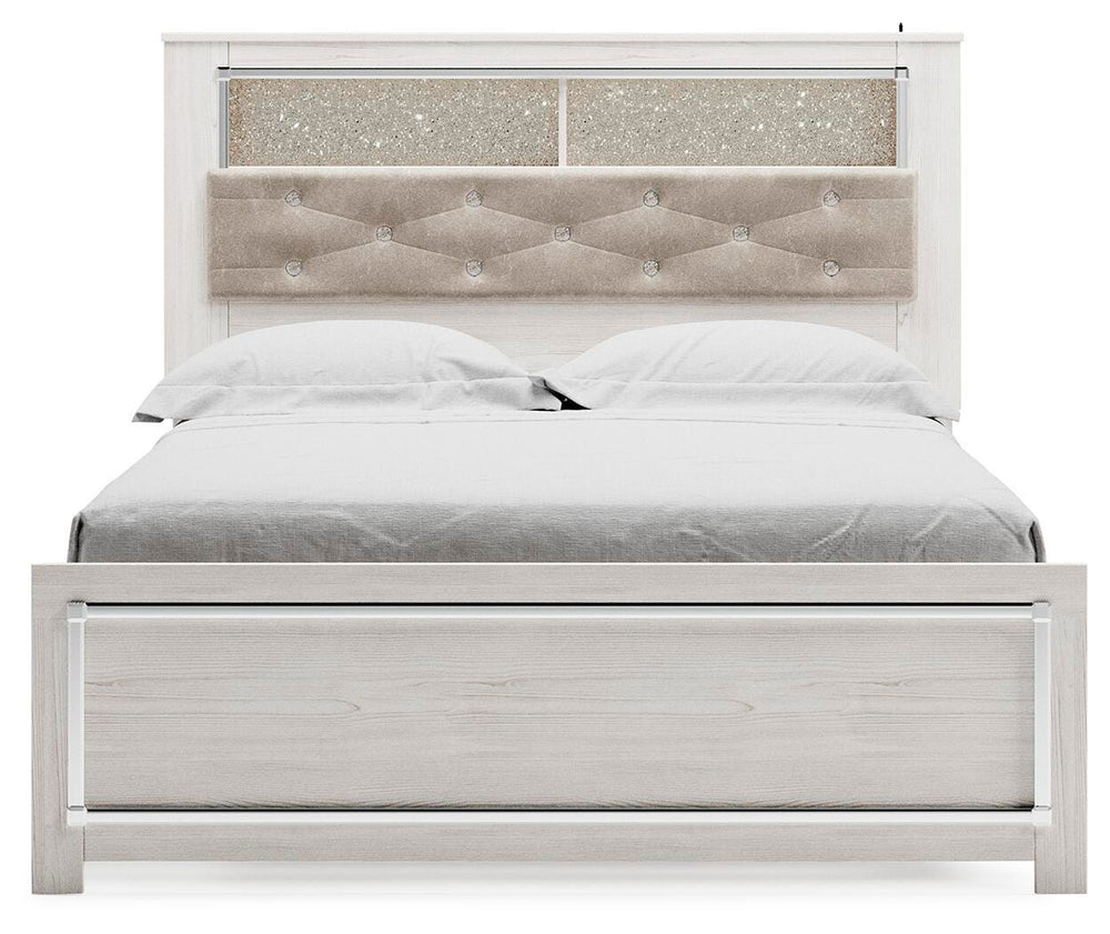 Altyra Queen Panel Bookcase Bed - White (3)