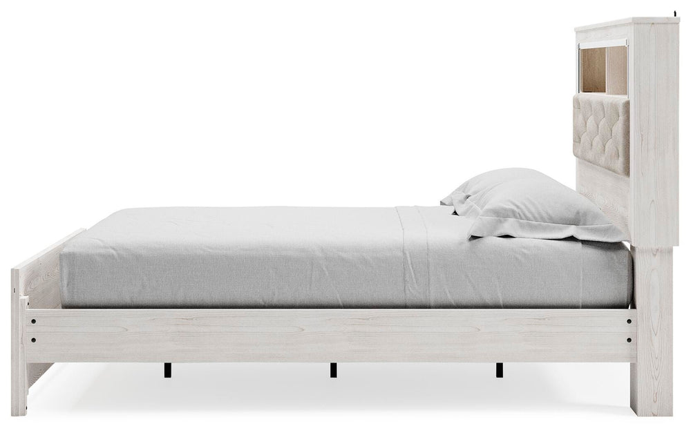 Altyra Queen Panel Bookcase Bed - White (7)
