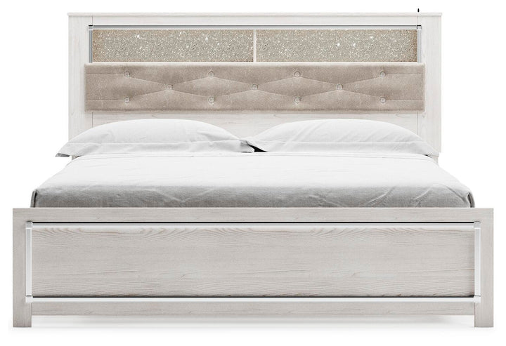 Altyra King Panel Bookcase Bed - White (3)