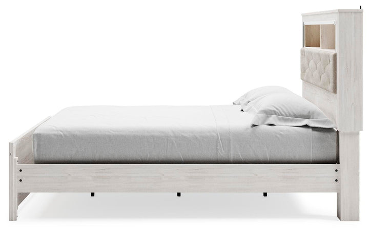 Altyra King Panel Bookcase Bed - White (6)
