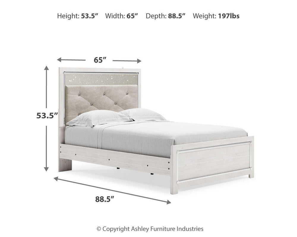 Altyra Full Panel Bed - White (9)