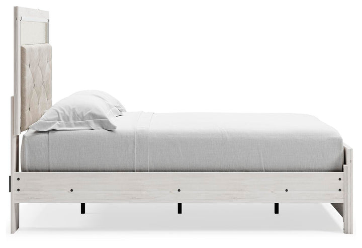 Altyra Full Panel Bed, Dresser, Mirror and Nightstand - White (9)