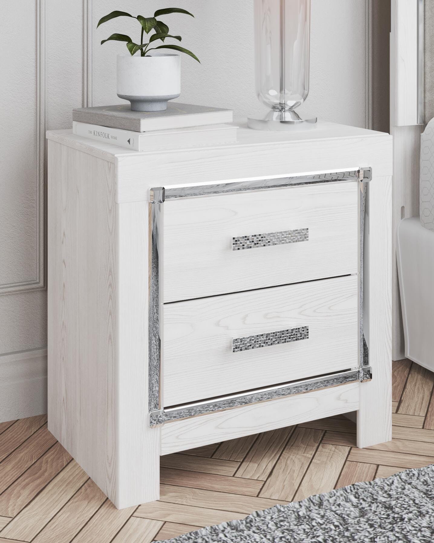 Altyra Nightstand - White (2)