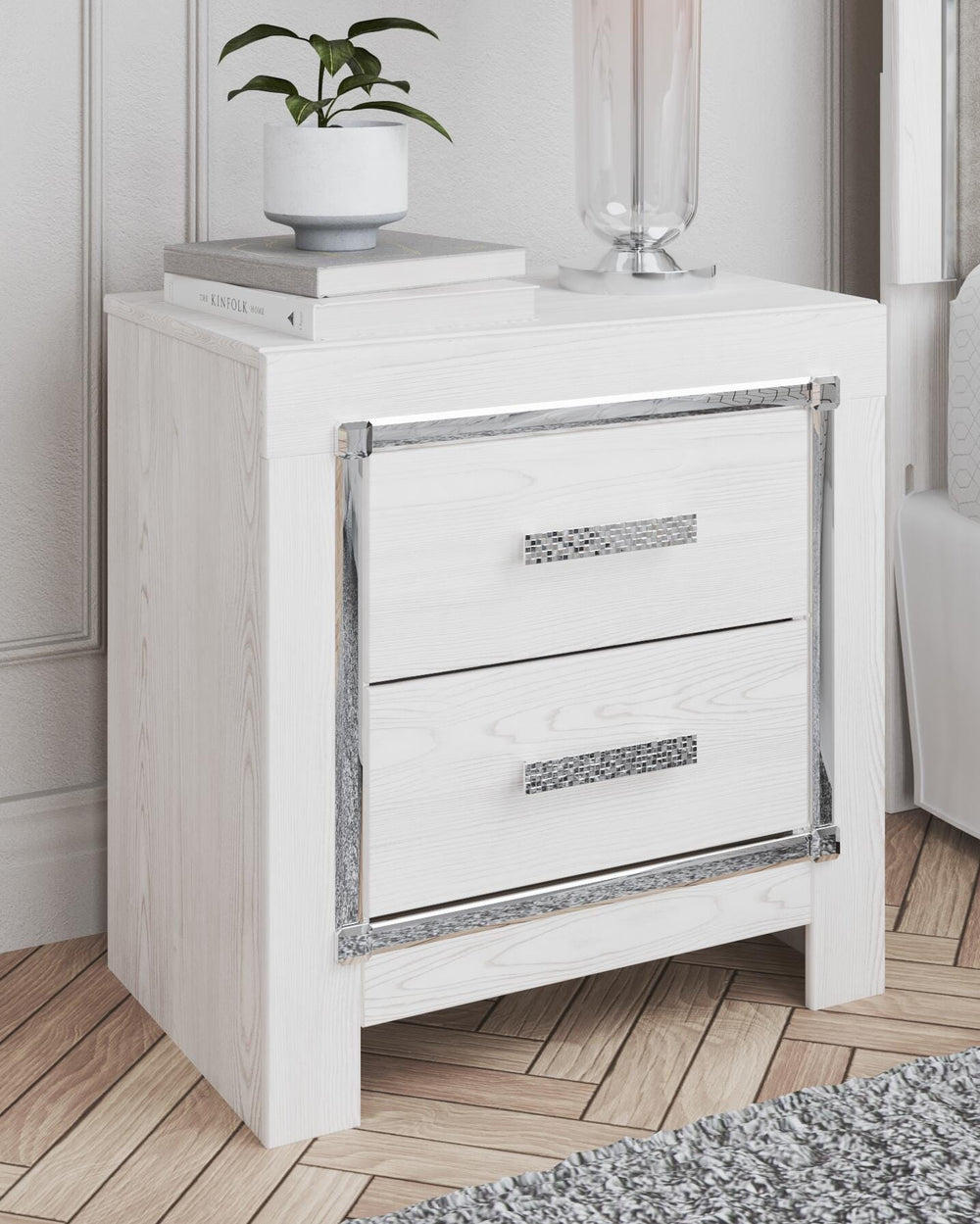 Altyra Nightstand - White (2)