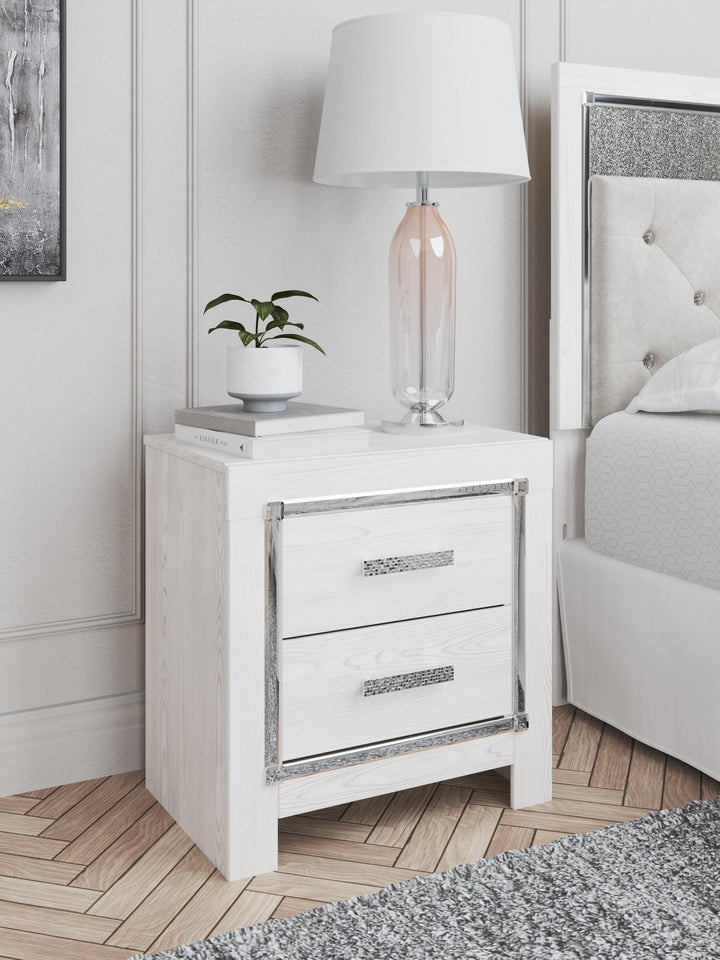Altyra Queen Storage Bed, Dresser Mirror, Chest and 2 Nightstands - White (36)