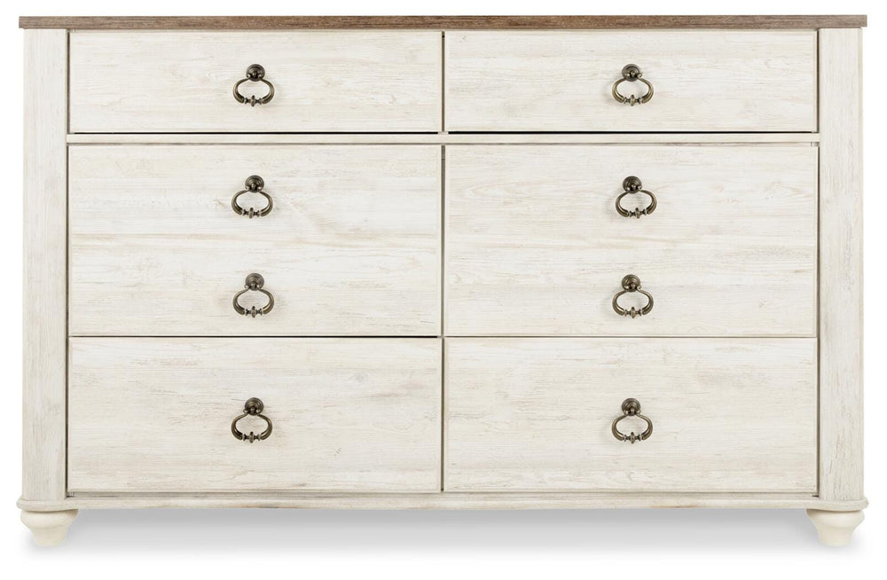 Willowton Full Panel Bed, Dresser, Chest and Nightstand (2)