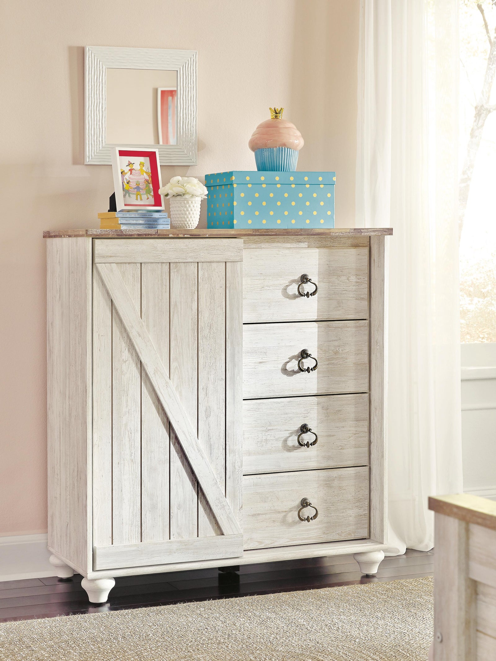 Willowton Dressing Chest - Beige (2)