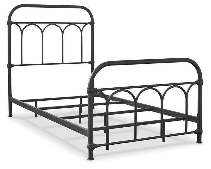 Nashburg Twin Metal Bed - Black (5)