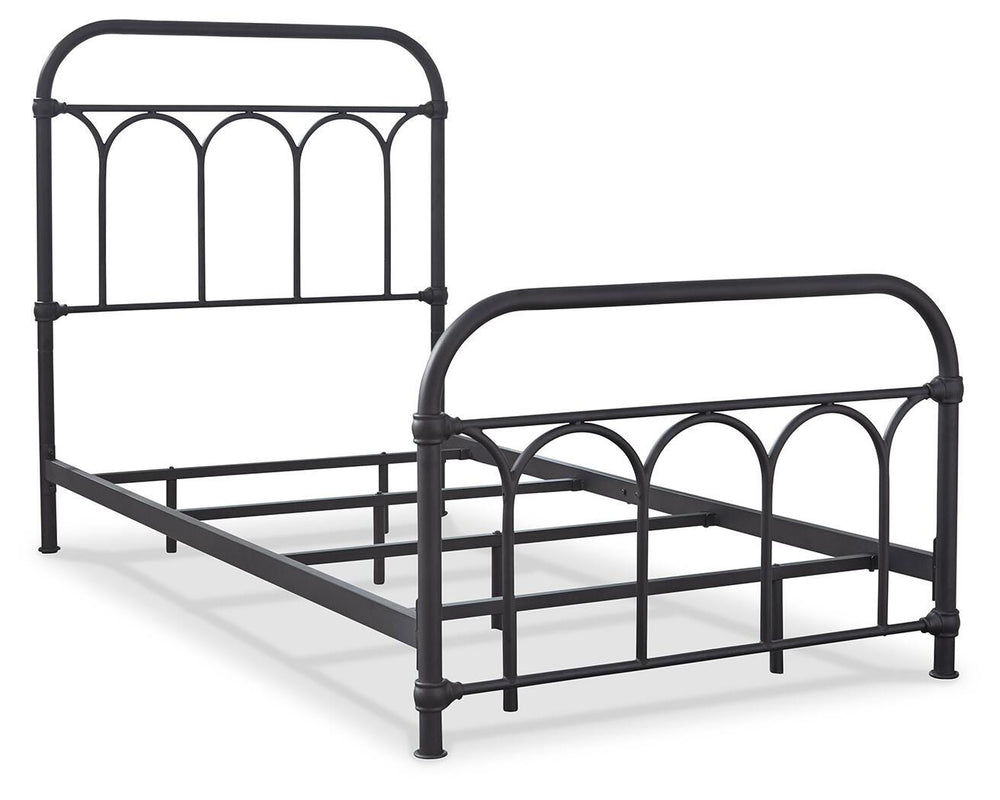 Nashburg Twin Metal Bed - Black (5)