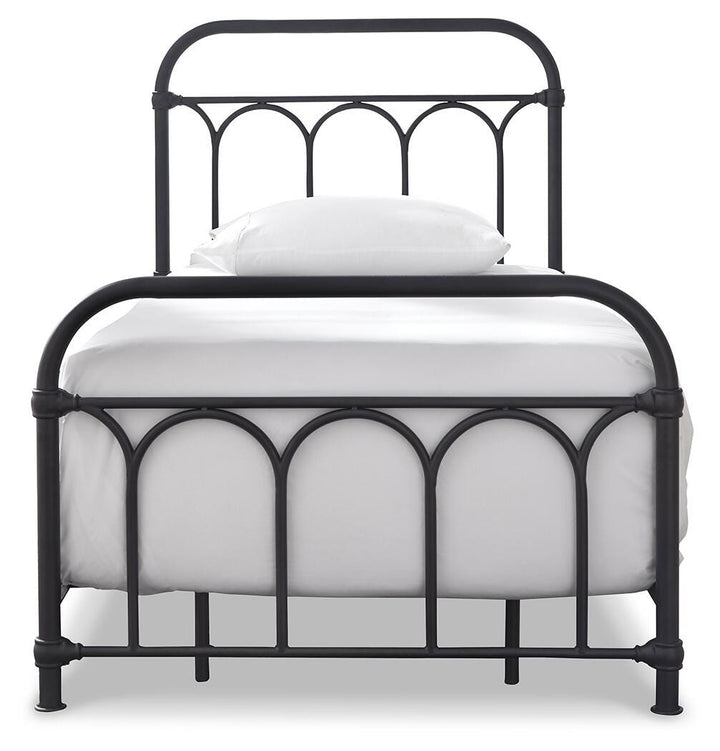 Nashburg Twin Metal Bed - Black (3)
