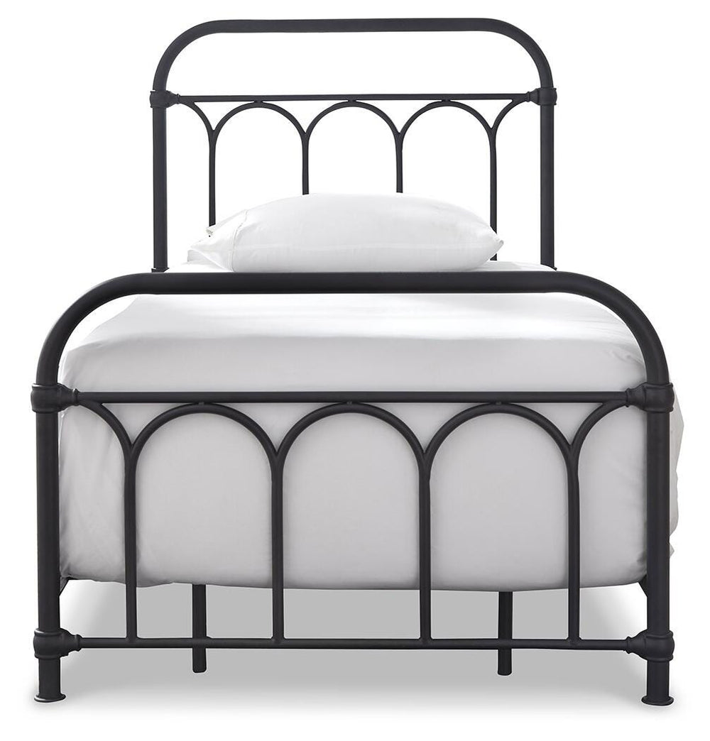 Nashburg Twin Metal Bed - Black (3)