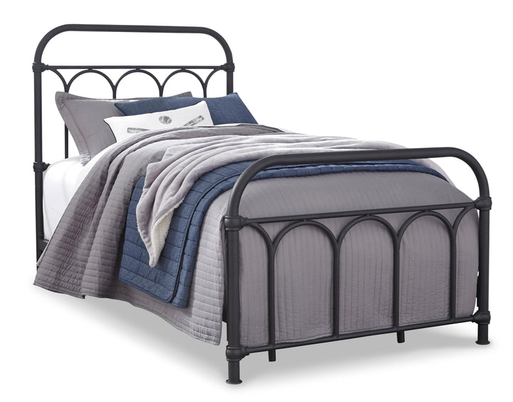 Nashburg Twin Metal Bed - Black (6)