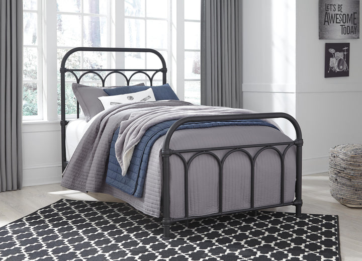 Nashburg Twin Metal Bed - Black (7)