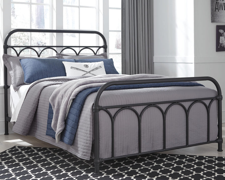 Nashburg Full Metal Bed - Black (2)