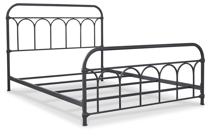 Nashburg Queen Metal Bed - Black (5)