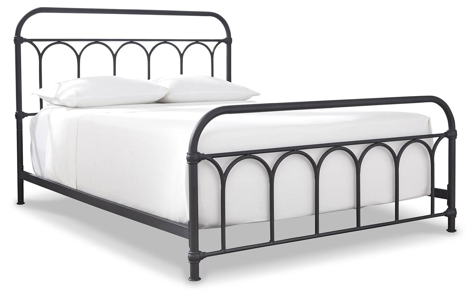 Nashburg Queen Metal Bed - Black (1)