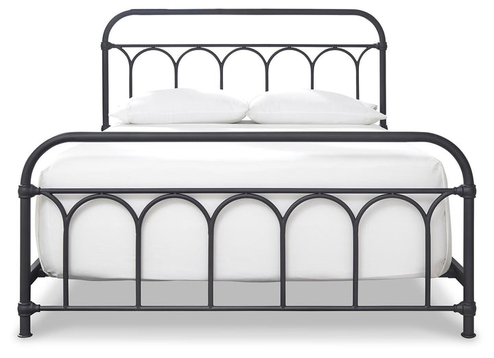 Nashburg Queen Metal Bed - Black (3)
