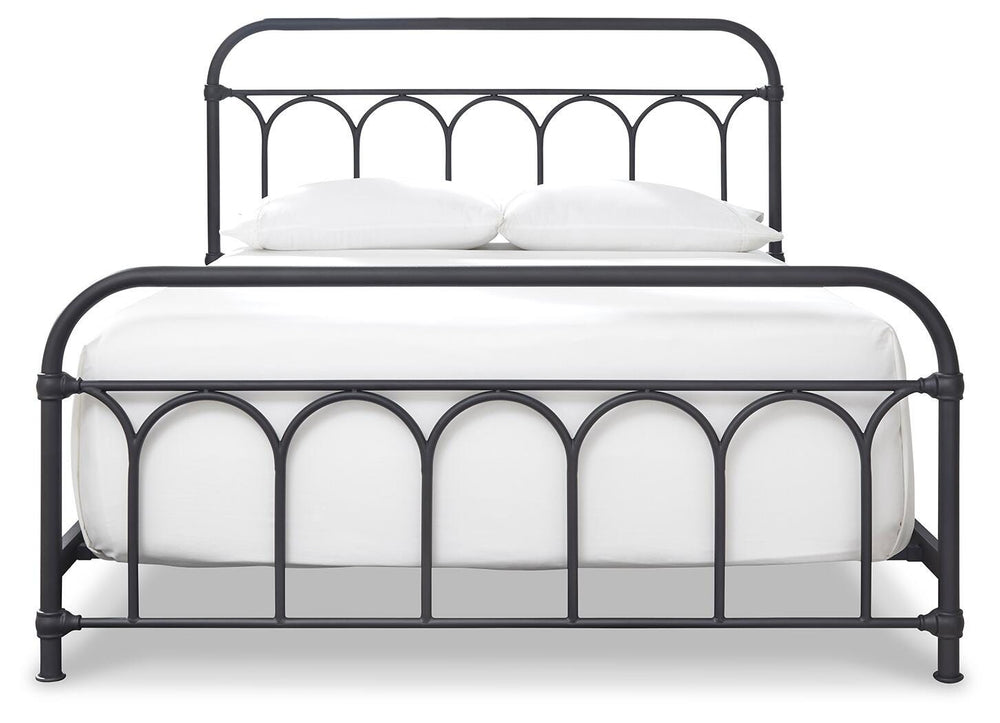 Nashburg Queen Metal Bed - Black (3)