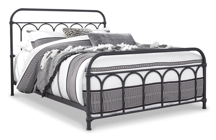 Nashburg Queen Metal Bed - Black (6)