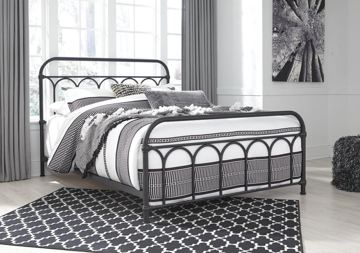 Nashburg Queen Metal Bed - Black (7)