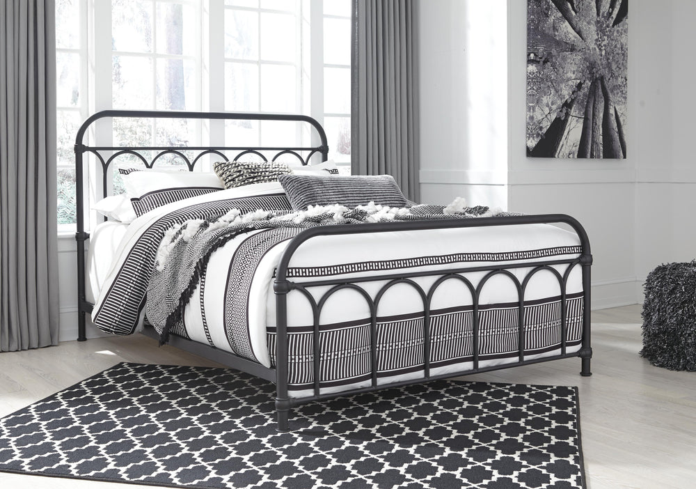 Nashburg Queen Metal Bed - Black (7)