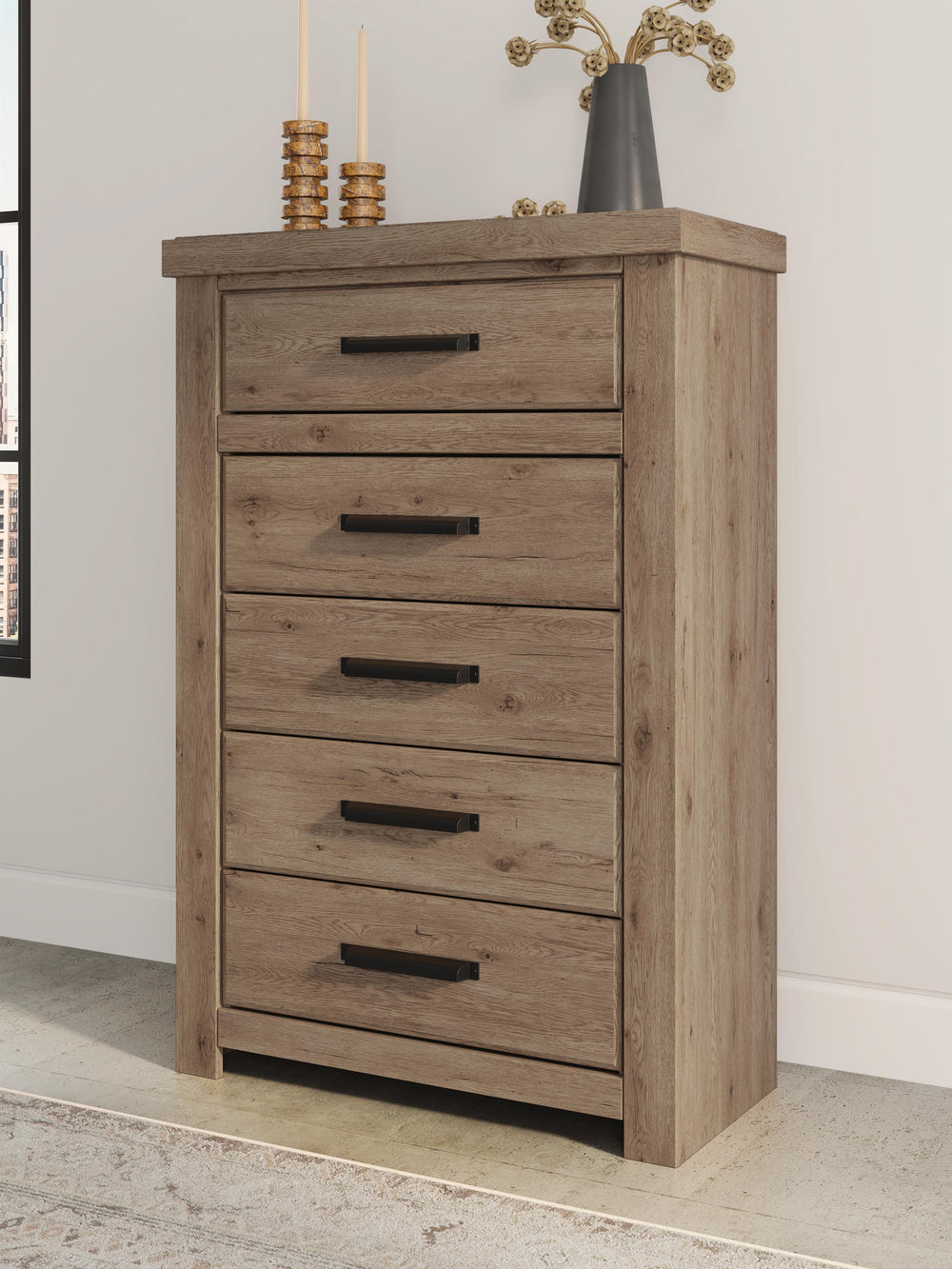 Oliandon Chest of Drawers - Light Brown (2)