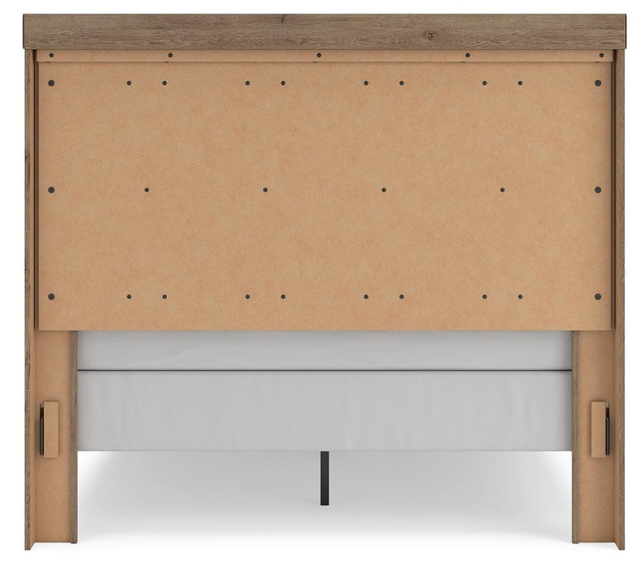 Oliandon Queen Panel Bed - Light Brown (6)