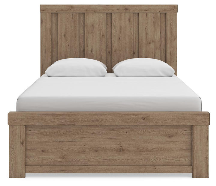 Oliandon Queen Panel Bed - Light Brown (5)