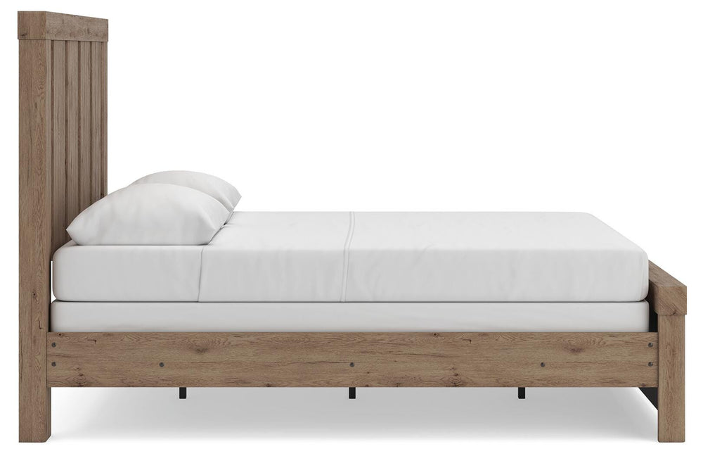 Oliandon Queen Panel Bed - Light Brown (8)