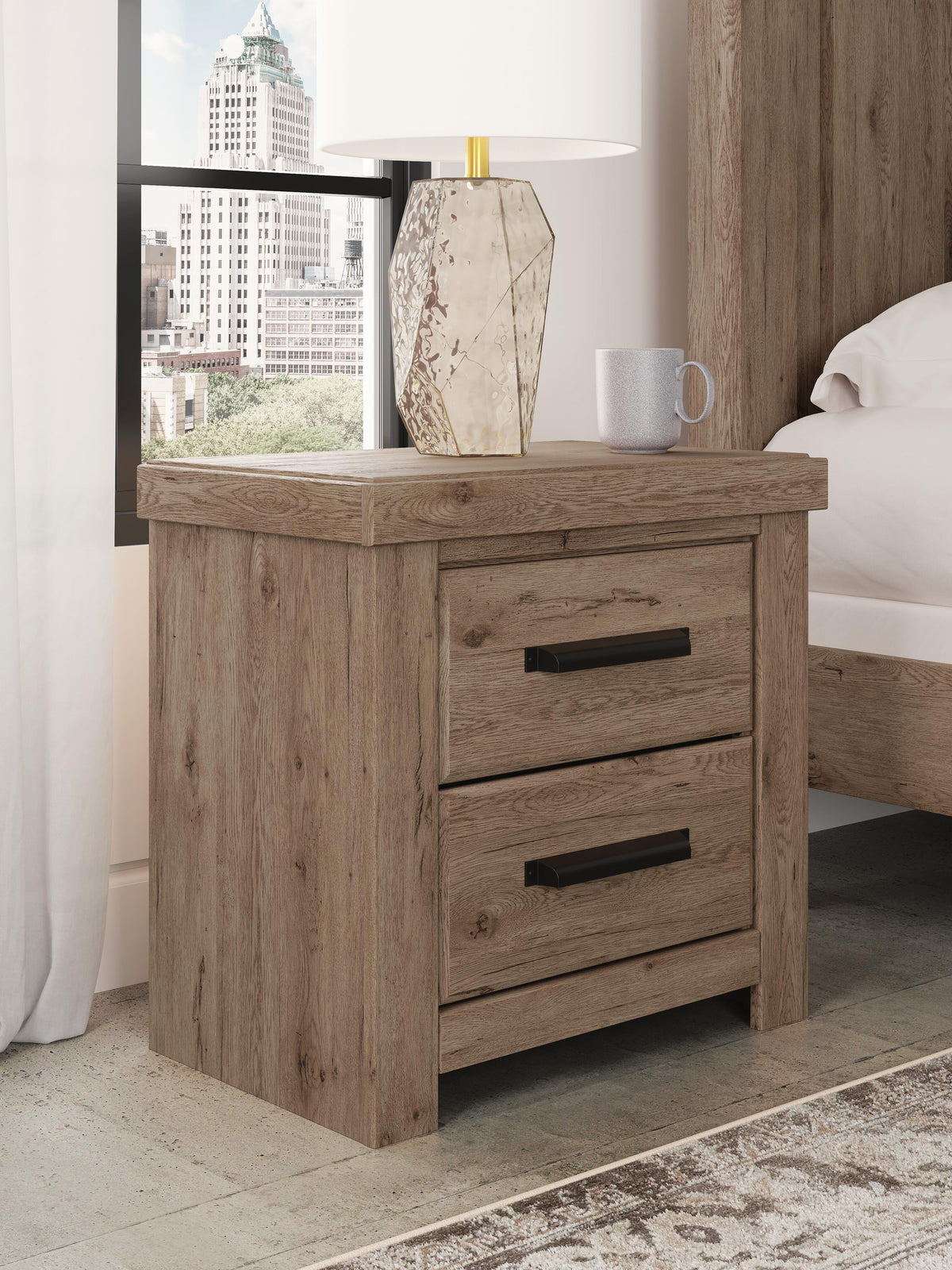 Oliandon Nightstand - Light Brown (2)
