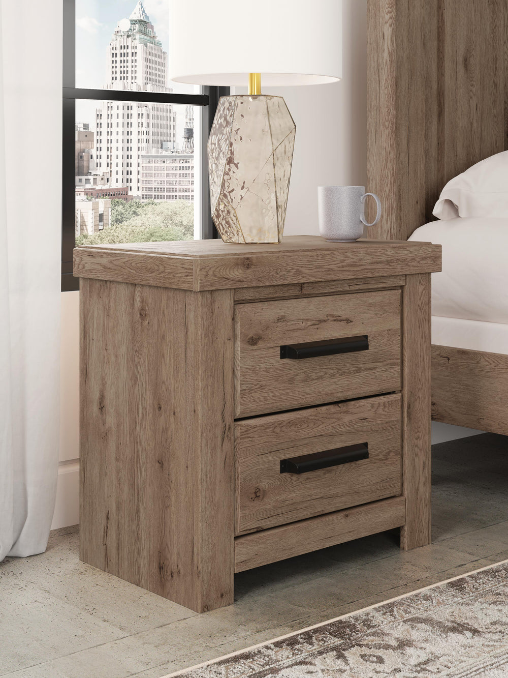Oliandon Nightstand - Light Brown (2)