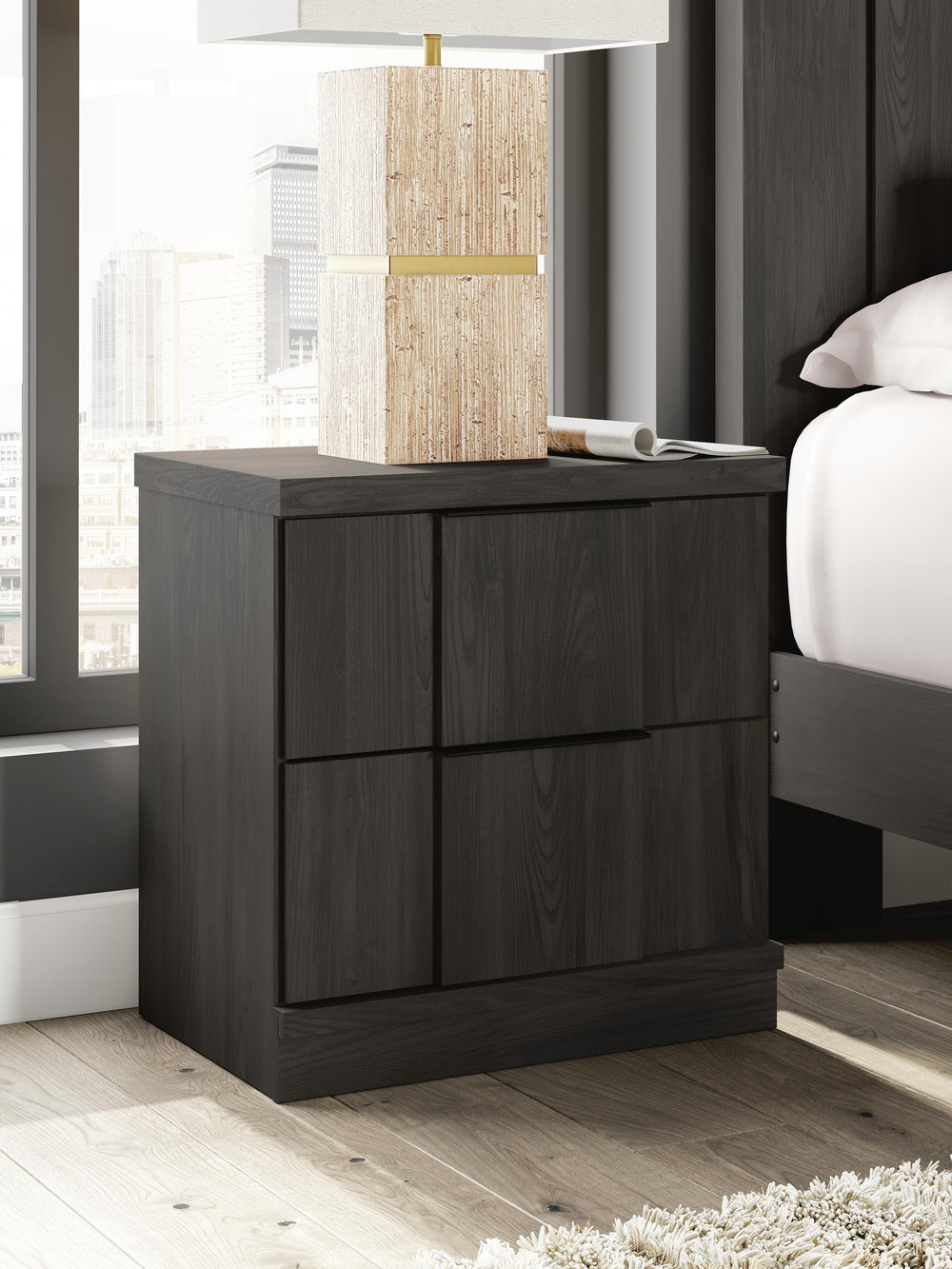 Shaehartin Nightstand - Dark Brown (2)