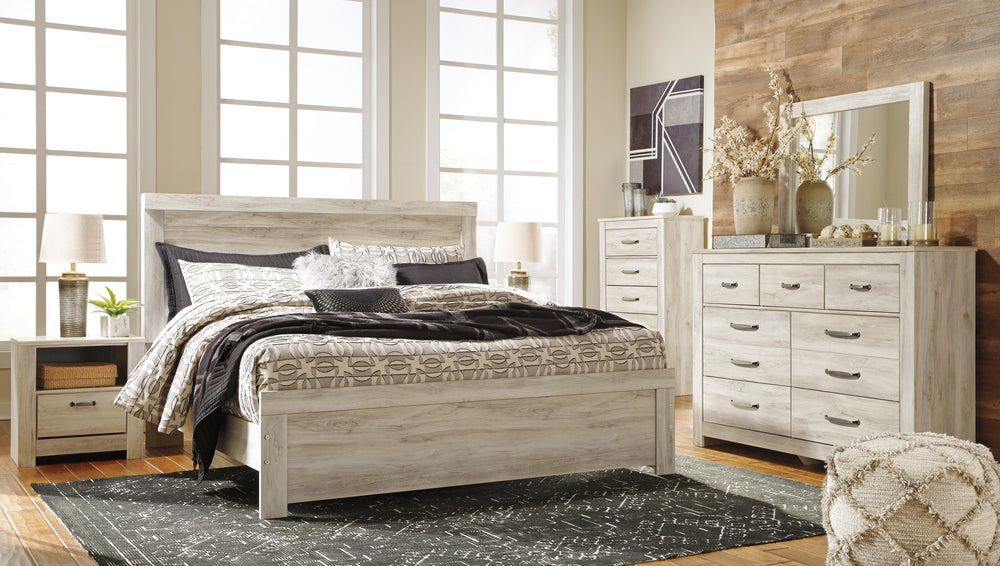 Bellaby King Panel Bed - Whitewash (5)