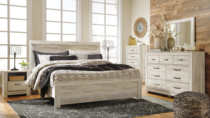 Bellaby King Panel Bed - Whitewash (3)