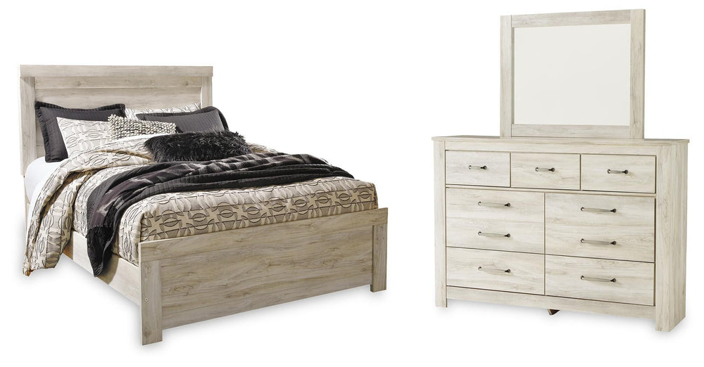Bellaby Queen Panel Bed, Dresser and Mirror (1)