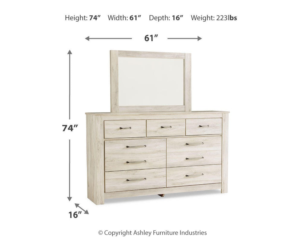 Bellaby Queen Crossbuck Panel Bed, Dresser and Mirror (5)