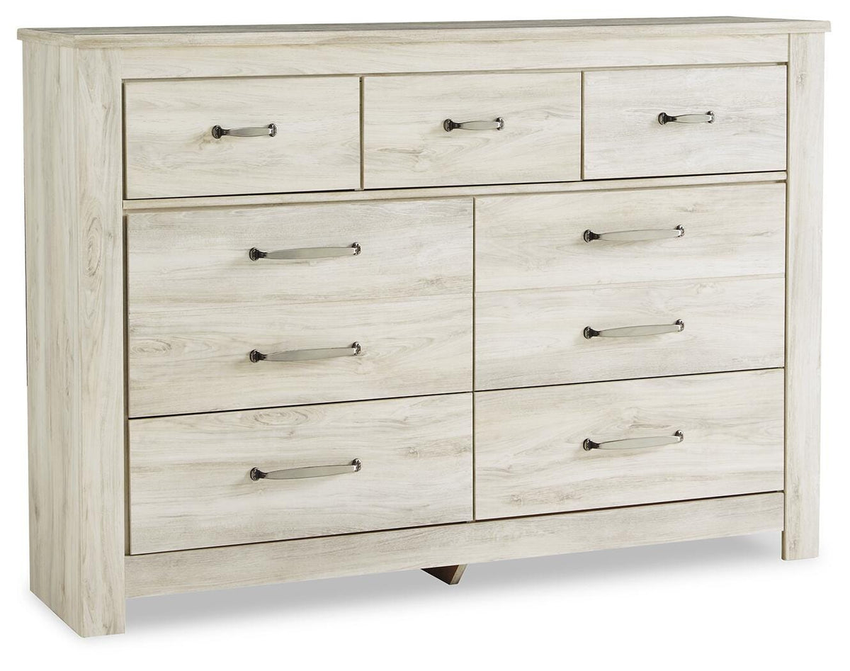 Bellaby Queen Panel Storage Bed, Dresser and Nightstand (2)