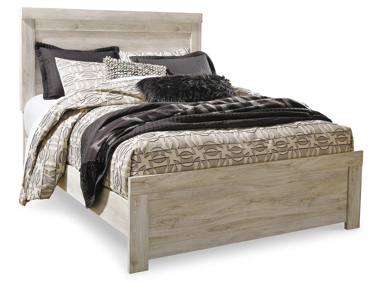 Bellaby Queen Panel Bed - Whitewash (1)
