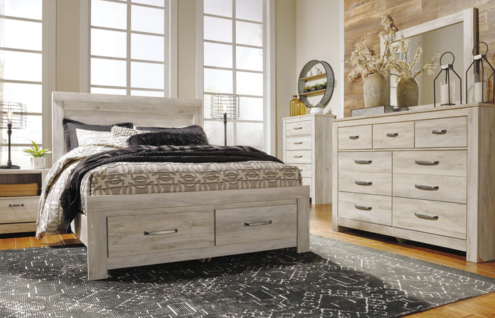 Bellaby Queen Platform Bed with 2 Storage Drawers - Whitewash (8)