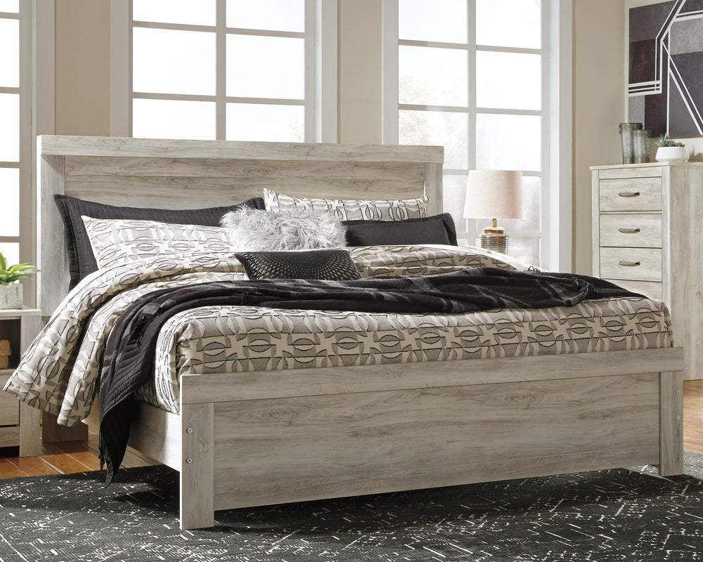 Bellaby King Panel Bed - Whitewash (2)