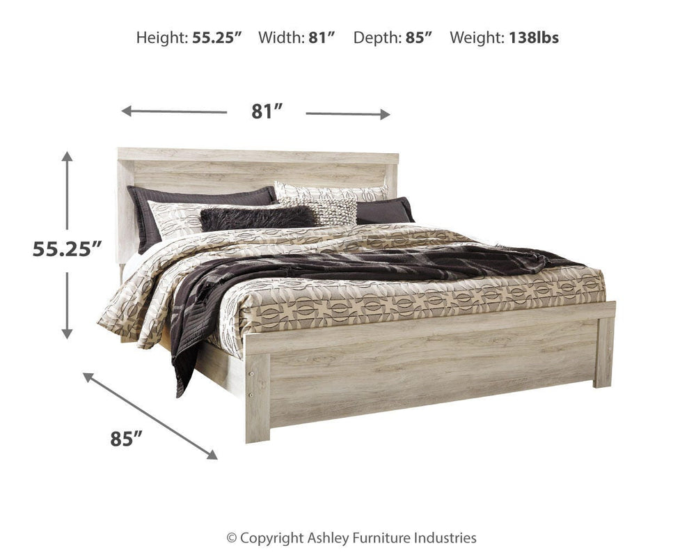 Bellaby King Panel Bed - Whitewash (4)