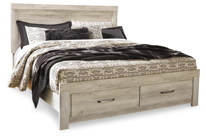 Bellaby King Storage Bed, Dresser, Mirror, Chest and 2 Nightstands - Whitewash (5)