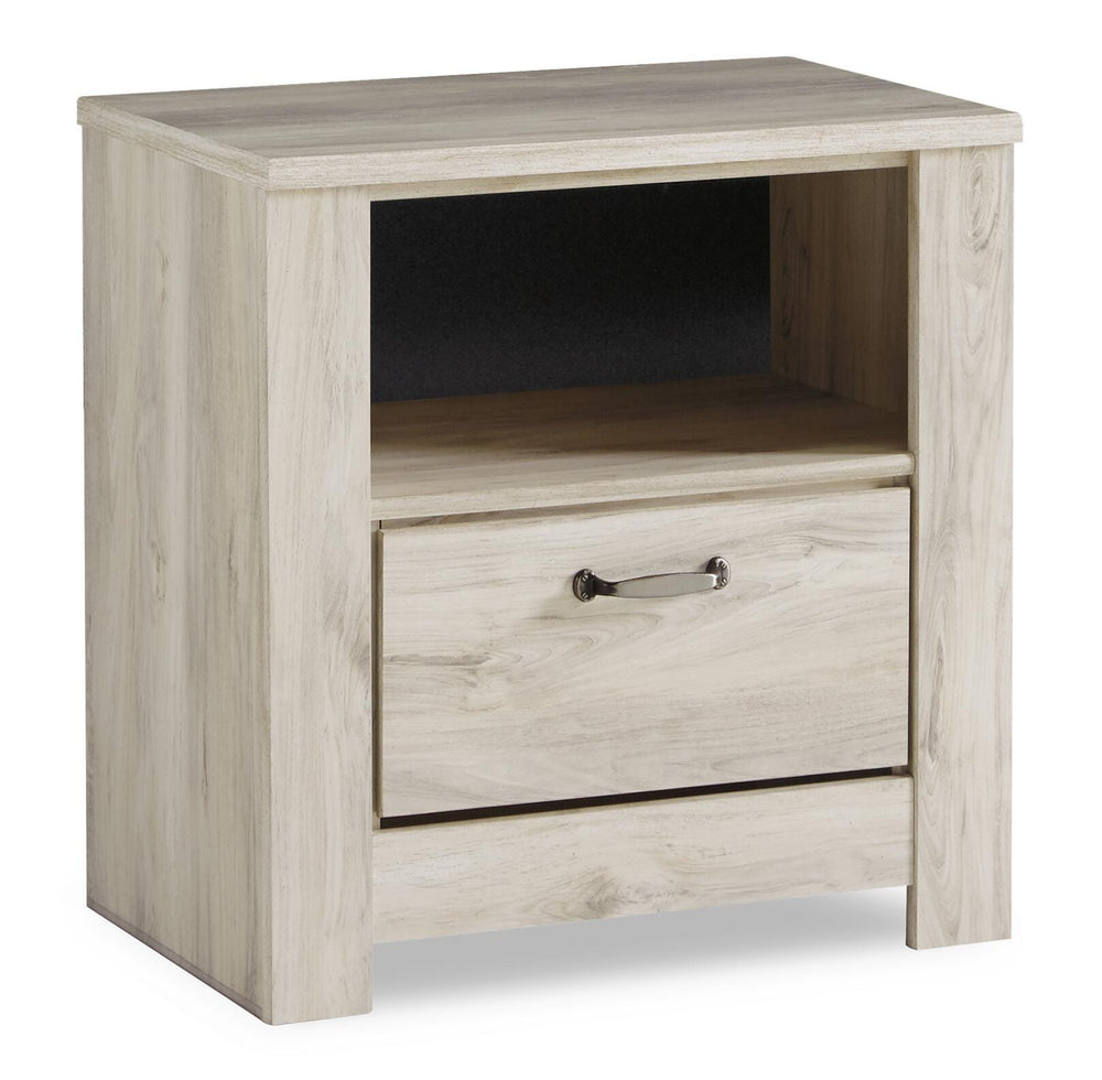 Bellaby Queen Crossbuck Panel Bed, Dresser, Mirror and 2 Nightstands - Whitewash (4)