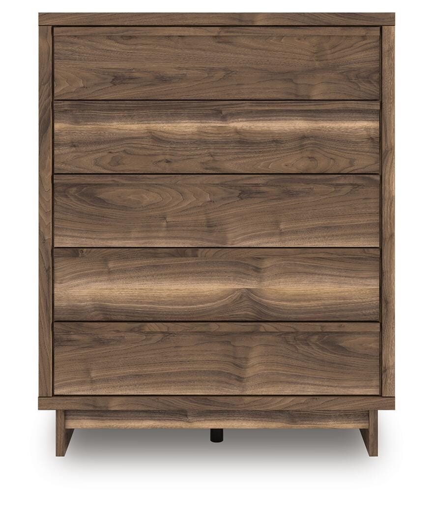 Chirason Wide Chest of Drawers - Dark Brown (3)