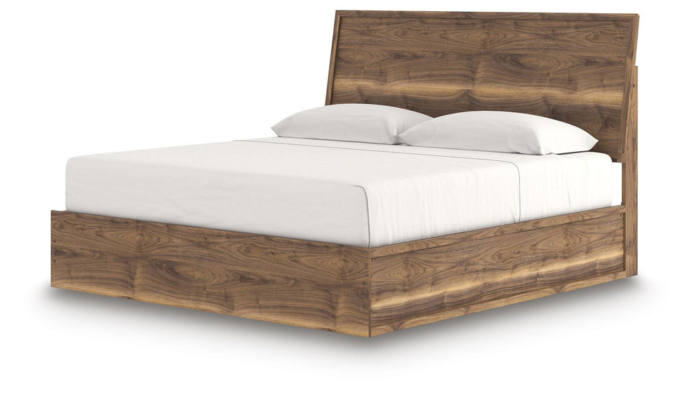 Chirason King Panel Bed - Brown (4)