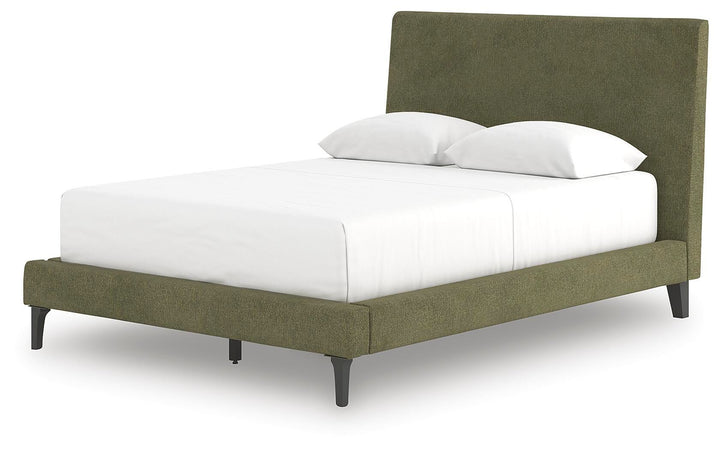 Chirason Full Upholstered Bed with Roll Slats - Green (7)