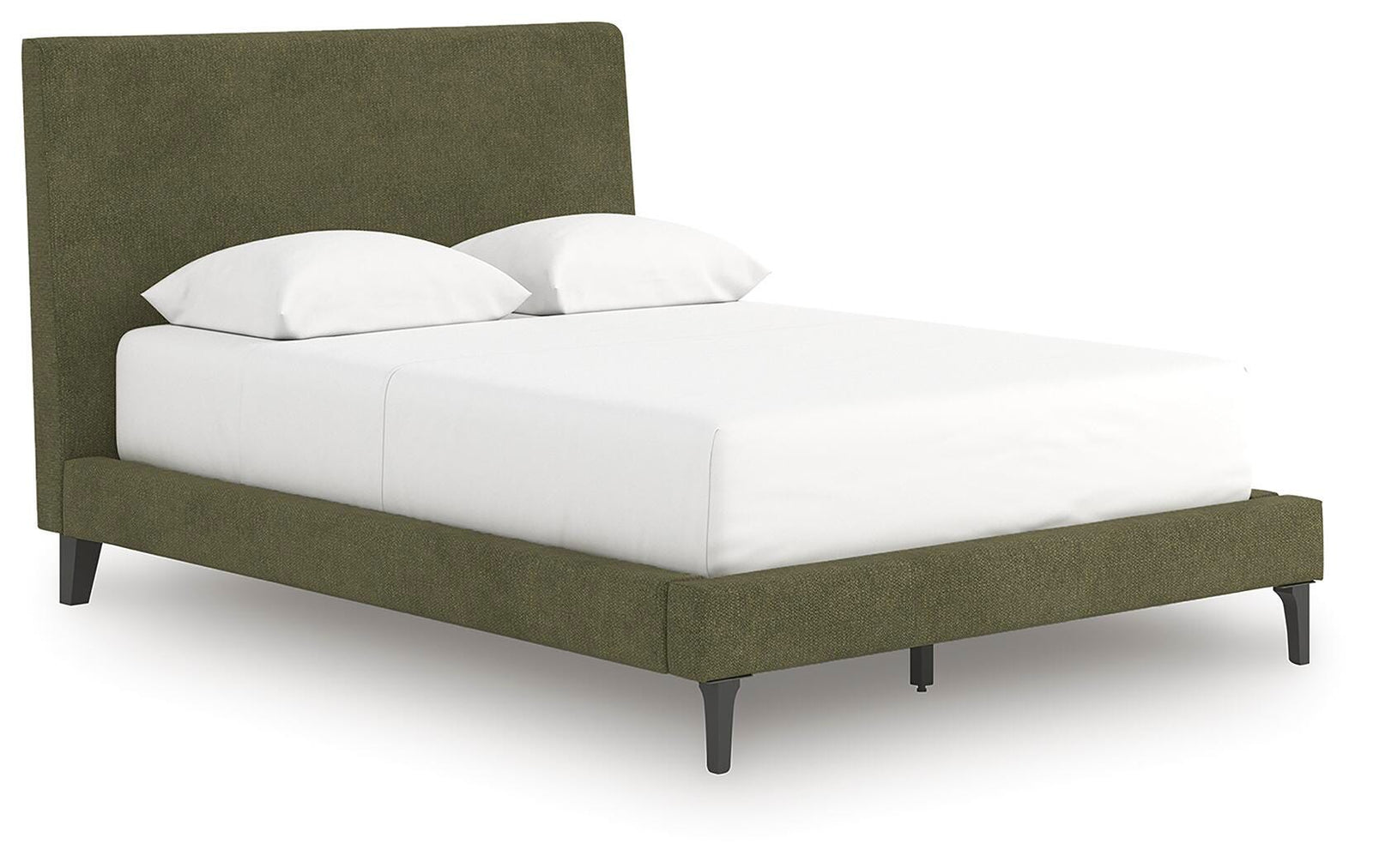 Chirason Full Upholstered Bed with Roll Slats - Green (1)